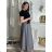 Elegante Hose mit Gürtel für Damen (S/M/L ONE SIZE) ITALIAN FASHION IM425057 -   grau -   S / M / L