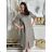 Sommerhemd Damenkleid (uni s / m) ITALIENISCH MODA IM719330 -   schwarz -   S / M / L