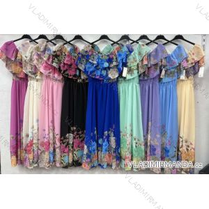 Kurzärmliges Sommer-Freizeitkleid für Damen (S/M/L EINHEITSGRÖSSE) ITALIAN FASHION IMWGB25022
