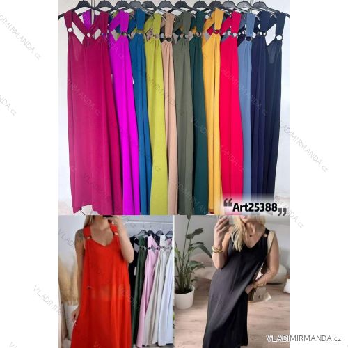 Kurzärmliges Sommer-Freizeitkleid für Damen (S/M/L EINHEITSGRÖSSE) ITALIAN FASHION IMWGB25022