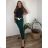 Shirt verlängert 3/4 Langarm Damen (L/XL/2XL ONE SIZE) ITALIAN FASHION IM423025  schwarz