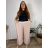 Lange Sommerhose mit Gürtel für Damen, Übergröße (50/52/54 Einheitsgröße) ITALIAN FASHION IM425431
