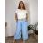 Elegante Hose mit Gürtel für Damen (S/M/L ONE SIZE) ITALIAN FASHION IM425057 -   weiß -   52/54