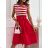 Kurzärmliges Sommer-Freizeitkleid für Damen (S/M/L EINHEITSGRÖSSE) ITALIAN FASHION IMWGB25022