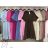 Kurzärmliges Sommer-Freizeitkleid für Damen (S/M/L EINHEITSGRÖSSE) ITALIAN FASHION IMWGB25022