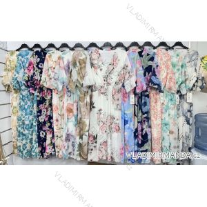 Kurzärmliges Sommer-Freizeitkleid für Damen (S/M/L EINHEITSGRÖSSE) ITALIAN FASHION IMWGB25022