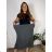 Damen Warmes Langarmkleid (L / XL ONE SIZE) ITALIAN FASHION IM421MIA