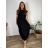 Damen Warmes Langarmkleid (L / XL ONE SIZE) ITALIAN FASHION IM421MIA