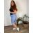 Shorts Shorts Stretch Damen Übergröße (2XL/3XL/4XL ONE SIZE) ITALIAN FASHION IM424KEJSY