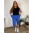 Shorts Shorts Stretch Damen Übergröße (2XL/3XL/4XL ONE SIZE) ITALIAN FASHION IM424KEJSY