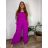 Kleid Oversize Kurzarm Damen (4XL/5XL ONE SIZE) ITALSKÁ MÓDA IM422026 -   lila -   44/46