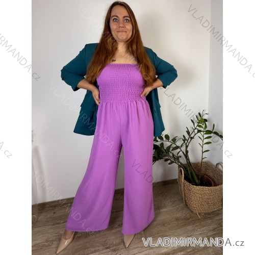 Kleid Oversize Kurzarm Damen (4XL/5XL ONE SIZE) ITALSKÁ MÓDA IM422026 -   lila -   44/46