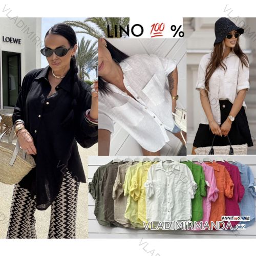 Langes Chiffon-Kurzarmkleid für Damen (S/M ONE SIZE) ITALIAN FASHION IMWGS231048