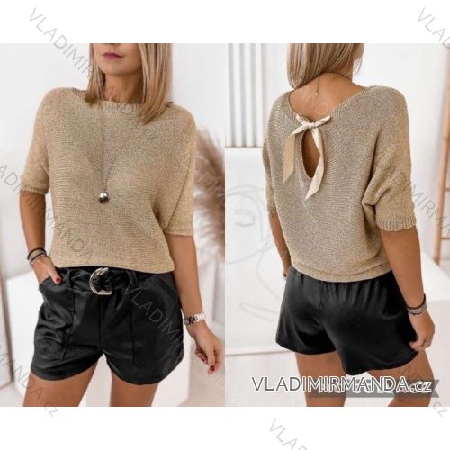 Schmaler Oversize-Langarmpullover für Damen (S/M ONE SIZE) ITALIAN FASHION IMWGM23439