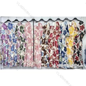 Kurzärmliges Sommer-Freizeitkleid für Damen (S/M/L EINHEITSGRÖSSE) ITALIAN FASHION IMWGB25022