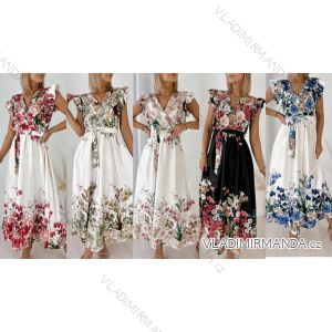 Kurzärmliges Sommer-Freizeitkleid für Damen (S/M/L EINHEITSGRÖSSE) ITALIAN FASHION IMWGB25022