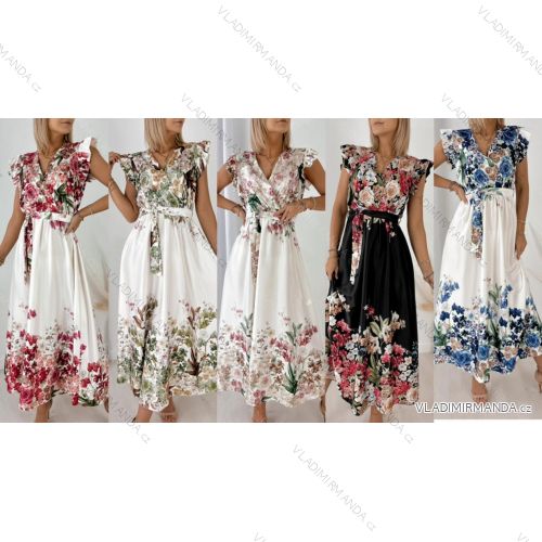 Kurzärmliges Sommer-Freizeitkleid für Damen (S/M/L EINHEITSGRÖSSE) ITALIAN FASHION IMWGB25022