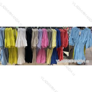 Kurzärmliges Sommer-Freizeitkleid für Damen (S/M/L EINHEITSGRÖSSE) ITALIAN FASHION IMWGB25022