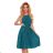 Chiffonkleid mit Bändern für Damen (S-2XL) POLISH FASHION NMC-350-6/DR - petrolblau - XL