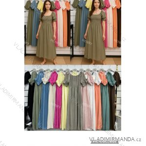 Kurzärmliges Sommer-Freizeitkleid für Damen (S/M/L EINHEITSGRÖSSE) ITALIAN FASHION IMWGB25022