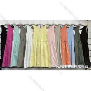 Kurzärmliges Sommer-Freizeitkleid für Damen (S/M/L EINHEITSGRÖSSE) ITALIAN FASHION IMWGB25022