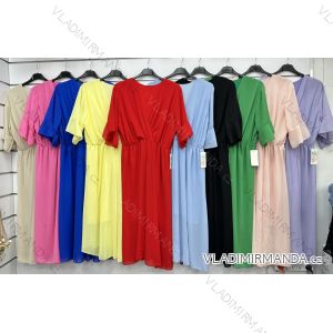 Kurzärmliges Sommer-Freizeitkleid für Damen (S/M/L EINHEITSGRÖSSE) ITALIAN FASHION IMWGB25022