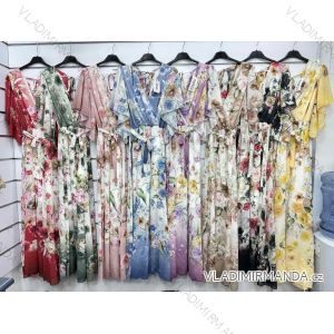 Kurzärmliges Sommer-Freizeitkleid für Damen (S/M/L EINHEITSGRÖSSE) ITALIAN FASHION IMWGB25022