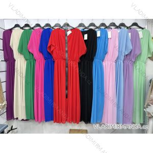 Kurzärmliges Sommer-Freizeitkleid für Damen (S/M/L EINHEITSGRÖSSE) ITALIAN FASHION IMWGB25022