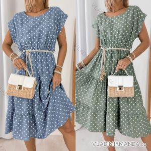 Kurzarm-Sommerkleid mit Punkten für Damen (S/M/L Einheitsgröße) ITALIAN FASHION IMWGM251735