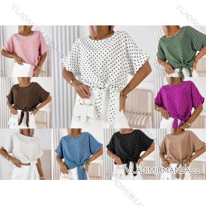 Kurzärmliges Sommer-Freizeitkleid für Damen (S/M/L EINHEITSGRÖSSE) ITALIAN FASHION IMWGB25022