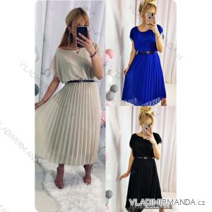 Kurzärmliges Sommer-Freizeitkleid für Damen (S/M/L EINHEITSGRÖSSE) ITALIAN FASHION IMWGB25022