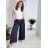 Elegante lange Hose mit Gürtel für Damen (S/M/L ONE SIZE) ITALIAN FASHION IMC25248