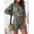 Langes spanisches Sommerkleid, Langarm, Damen, Übergröße (42/44/46 Einheitsgröße) ITALIENISCHE MODE IMWCP25166