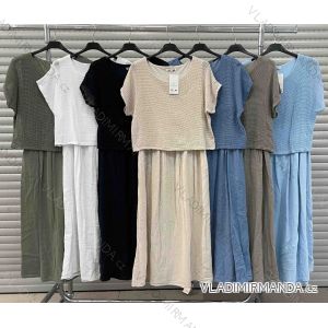 Elegantes Hemd Langarm Damen Kleid (S / M ONE SIZE) ITALIAN FASHION IMWY21734