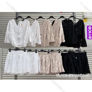 Langes spanisches Sommerkleid, Langarm, Damen, Übergröße (42/44/46 Einheitsgröße) ITALIENISCHE MODE IMWCP25166