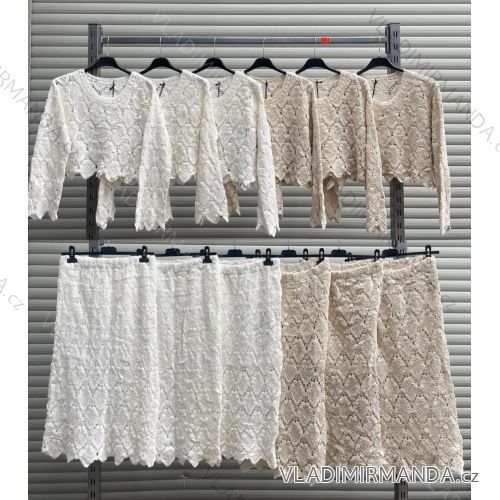 Langes spanisches Sommerkleid, Langarm, Damen, Übergröße (42/44/46 Einheitsgröße) ITALIENISCHE MODE IMWCP25166