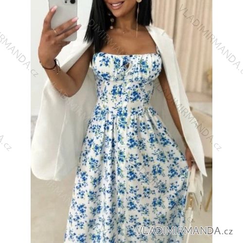 Damen Langarm Hoodie Kleid (S / M ONE SIZE) ITALIAN FASHION IMWA216095