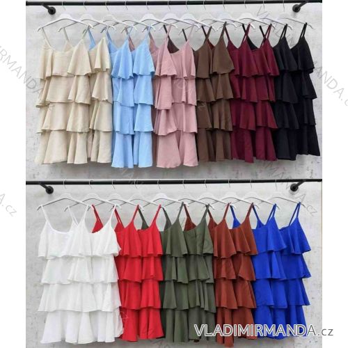 Sommerchiffon-Sommerkleid Carmen (S / M ONE SIZE) ITALIAN FASHION IMWA222561