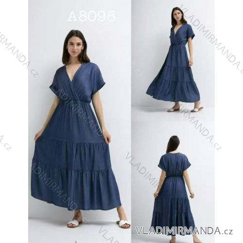 Sommerchiffon-Sommerkleid Carmen (S / M ONE SIZE) ITALIAN FASHION IMWA222561