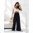 Langes Sommerkleid aus Musselin mit kurzen Ärmeln für Damen (XS/S/M Einheitsgröße) ITALIAN FASHION IMD25022