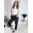 Elegante Hose mit Gürtel für Damen (S/M/L ONE SIZE) ITALIAN FASHION IM425057