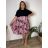 Elegante Hose mit Gürtel für Damen (S/M/L ONE SIZE) ITALIAN FASHION IM425057 54/56/58 pink