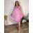 Kleid Oversize Kurzarm Damen (4XL/5XL ONE SIZE) ITALSKÁ MÓDA IM422026 -   žlutá -   2XL/3XL