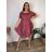 Kleid Oversize Kurzarm Damen (4XL/5XL ONE SIZE) ITALSKÁ MÓDA IM422026 -   žlutá -   2XL/3XL