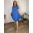 Kleid Oversize Kurzarm Damen (4XL/5XL ONE SIZE) ITALSKÁ MÓDA IM422026 -   žlutá -   2XL/3XL