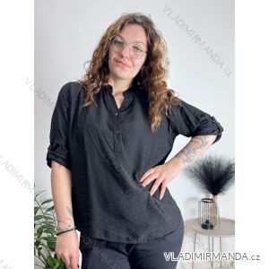 Gestrickter Rollkragenpullover für Damen mit langen Ärmeln (Einheitsgröße S/M) ITALIAN FASHION IM7246236