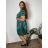 Šaty košilové oversize krátký rukáv dámské (M/L//XL ONE SIZE) ITALSKÁ MÓDA IM422525