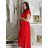 Ärmelloses Sommerkleid für Damen (UNI SL) ITALIAN FASHION IMK201505107 -   rot -   48/50