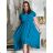 Ärmelloses Sommerkleid für Damen (UNI SL) ITALIAN FASHION IMK201505107 -   rot -   48/50
