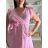 Kurzärmliges Sommer-Freizeitkleid für Damen (S/M/L EINHEITSGRÖSSE) ITALIAN FASHION IMWGB25022